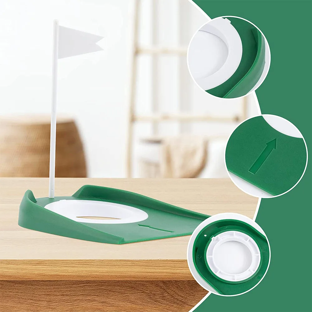 2 قطعة كوب ممارسة وضع قسط البلاستيك المحمولة ثقب تدريب الغولف للاستخدام الداخلي والخارجي وضع ثقب تدريب الغولف المعونة #3