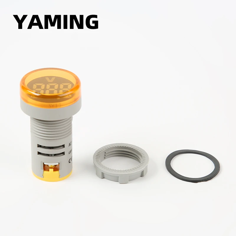 22mm Runde Digital Voltmeter 60-500V AC Volt Meter DIY Mini LED Anzeige Licht Display Tester Monitor power Pilot Lampe