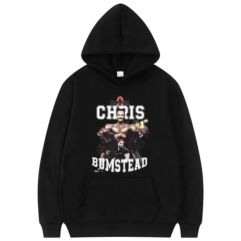 Olympia Chris Bumstead Pump Cover Funny Meme Graphic Hoodie Men Women Fitness Gym Oversized Pullover Male Casual Cotton Hoodies