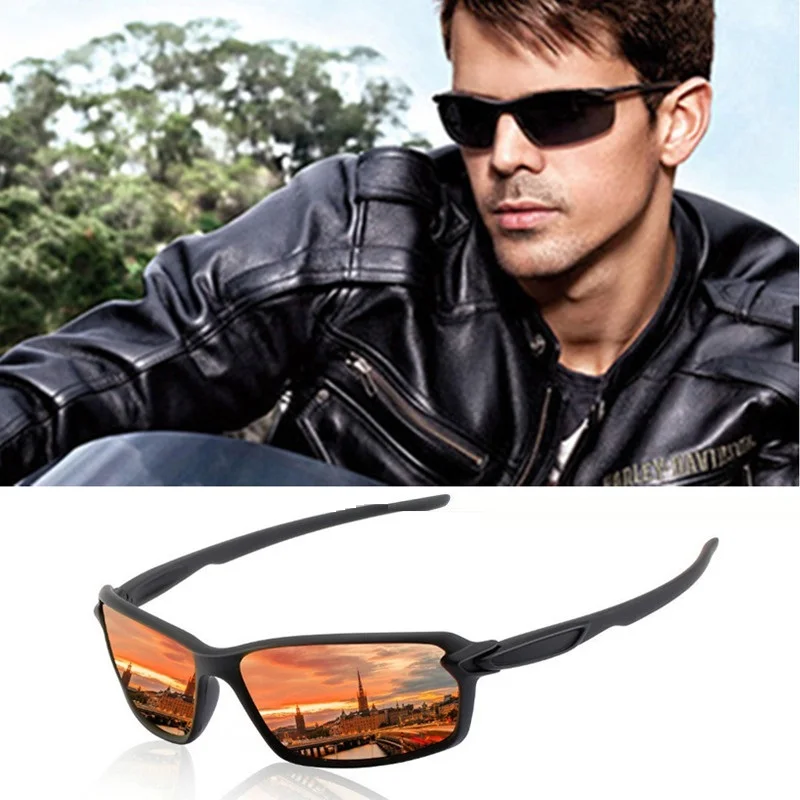 High Quality Outdoor Polarized Sunglasses Men Vintage Square Eyeglasses Mirror Anti-glare Driver\'s Sun Glasses for Male Female