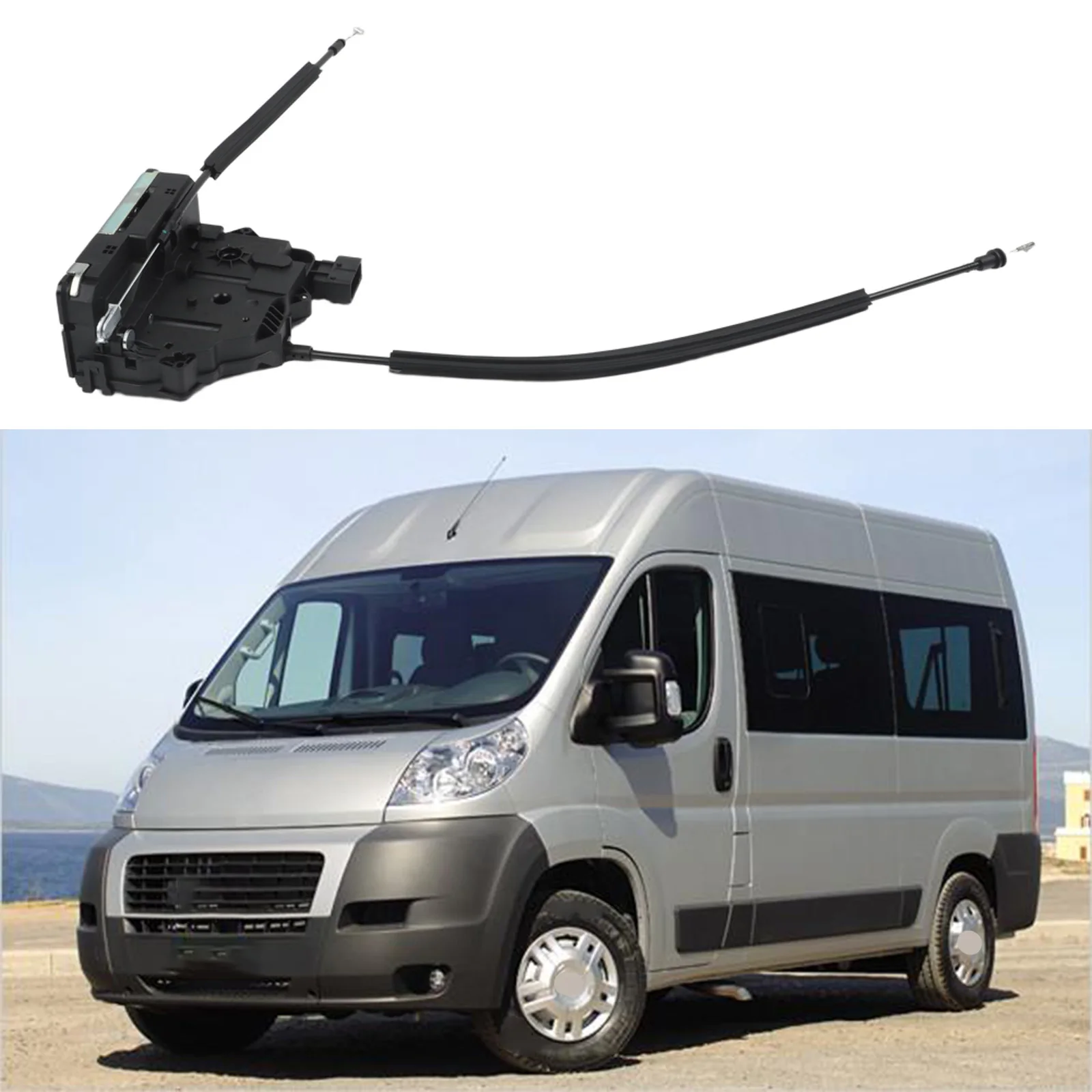 Front Right Door Lock Device 1350147080 for Fiat For Ducato For Jumper For Boxer 2006 Complete with Mounting Hardware Kit