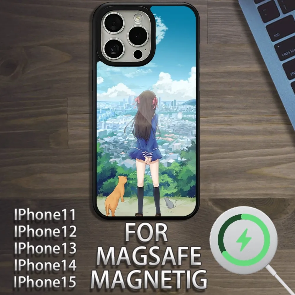 Bilibili Anime F-Fruits BasketS  Phone Case For iPhone 15 14 13 12 11 Pro Max Plus Magsafe Magnetic Wireless Charging Cover