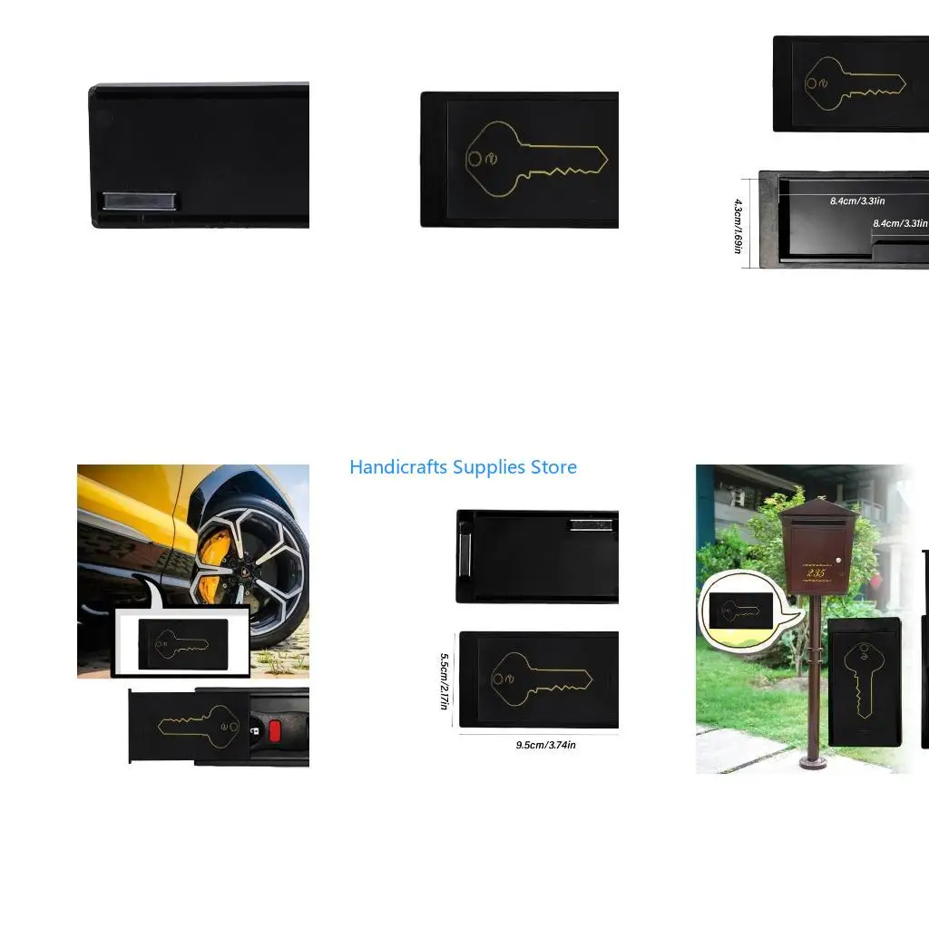 R1WA Discreet Storage Box for Hiding Valuables Secret Stash Compartment for Money and Jewelry Practical Cash Safe