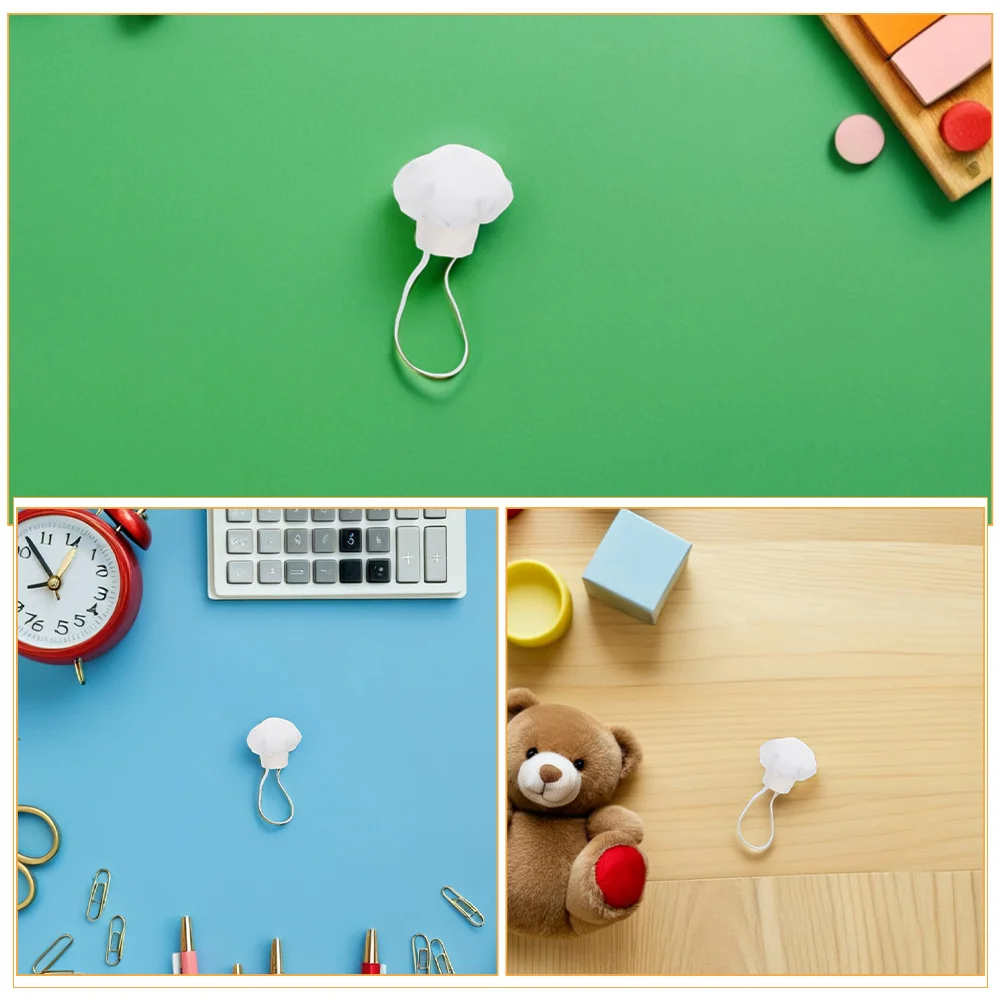 4 قطعة قبعات الطاهي المصغرة ل 10-15 سنتيمتر الأبيض الصغيرة اكسسوارات قبعة بيكر دور اللعب ديكور الحفلات Diy بها بنفسك المشاريع الحرفية دمية القبعات #6