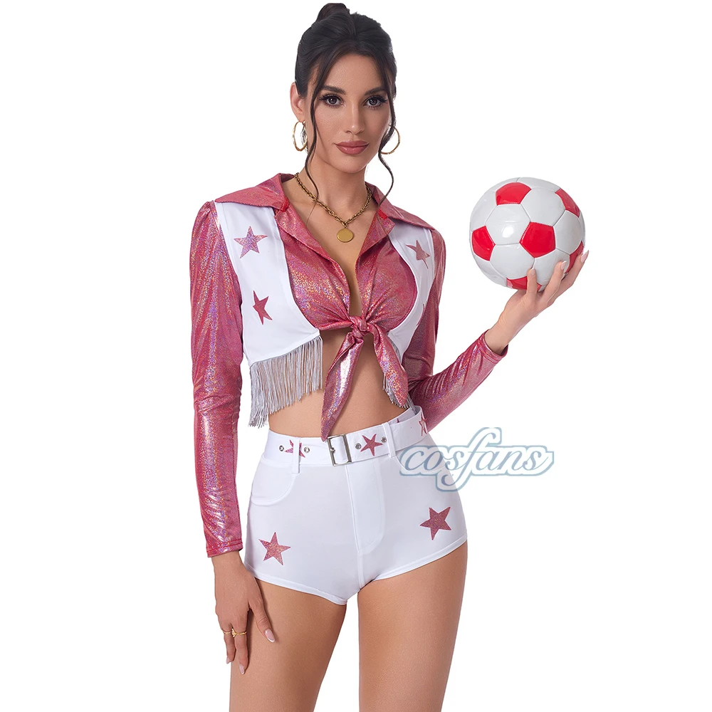 

Halloween School Sports Sexy Football Cheerleading Uniform Carnival Party Cosplay Dallas Cowboys Girls Cheerleading Costume Suit
