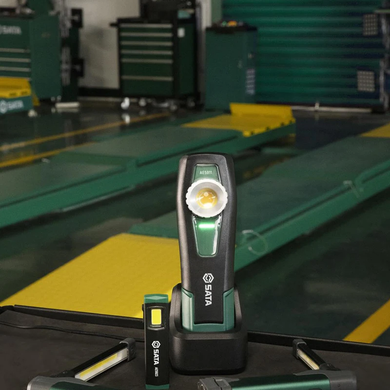 Imagem -05 - Sata Ae5923 Lithium Mini Cob Trabalho Luz Materiais Acabamento Requintado Operação Simples Melhorar a Eficiência do Trabalho de Alta Qualidade