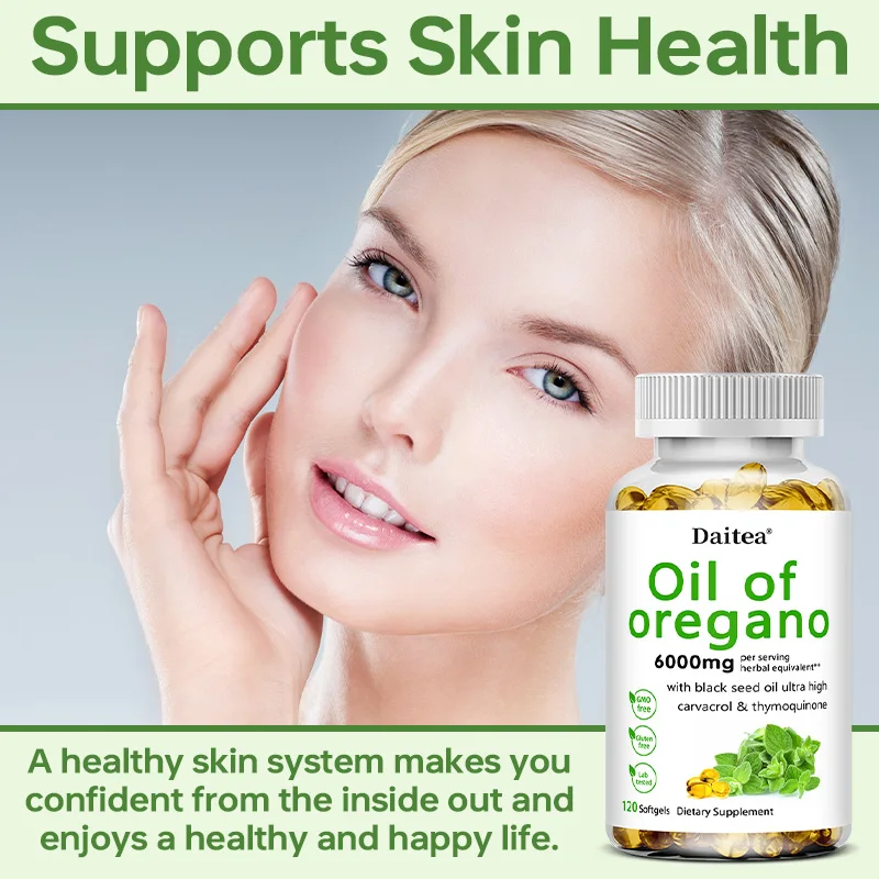 زيت الأوريجانو كبسولات هلامية - يعزز صحة الهضم والأمعاء، وتوازن نباتات الأمعاء، والدورة الدموية، وجهاز المناعة #4