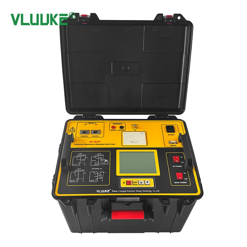 Transformer Capacitance Dissipation Factor Tester Dielectric Loss Tester tgδ Meter Variable Frequency Tangent Delta Measurement