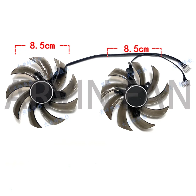 2 Stks/set 75Mm Diy Ga81s2u Dc 12V 4pin Koeler Ventilator Voor Gtx 660 GTX660-2GD5 Grafische Kaart Koeren Als Vervanging