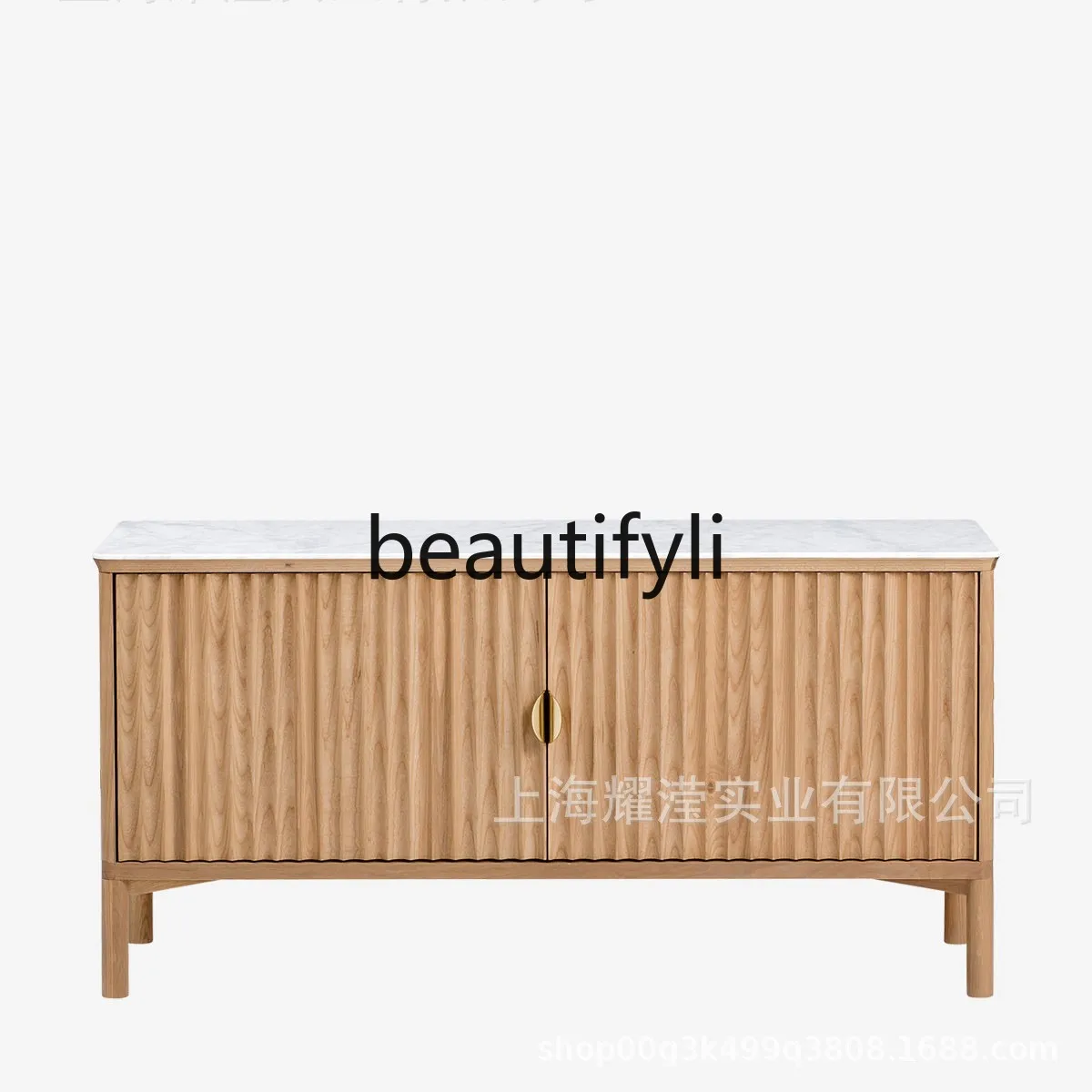 

American Style Light Luxury Marble TV Cabinet Living Room Italian Floor Cabinet Bedroom Storage Solid Wood Wall Cabinet