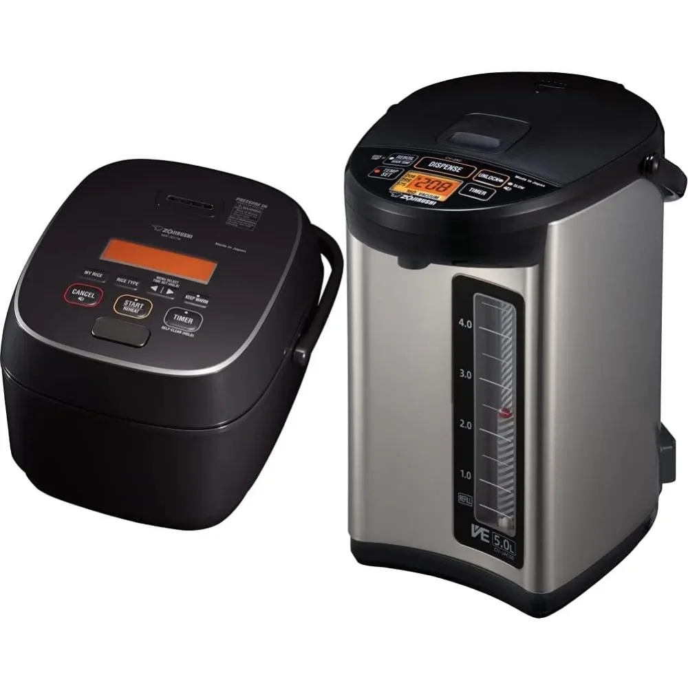 

Zojirushi NW-JEC18BA Pressure Induction Heating (IH) Rice Cooker & Warmer, 10-Cup, Made in Japan & CV-JAC50XB