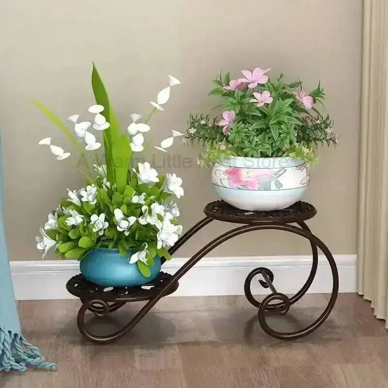 

Stand Metal Party Adjustable Luxury Brown Plant Patio Plant Stand Indoor Flowers Estanterias Para Plantas Balcony Furniture
