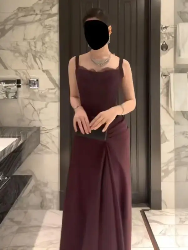 

Eightale 2025 Burgundy Mermaid Slit Lace Maxi Evening Dress Wedding Prom Dress Dubai Party Gown Customized