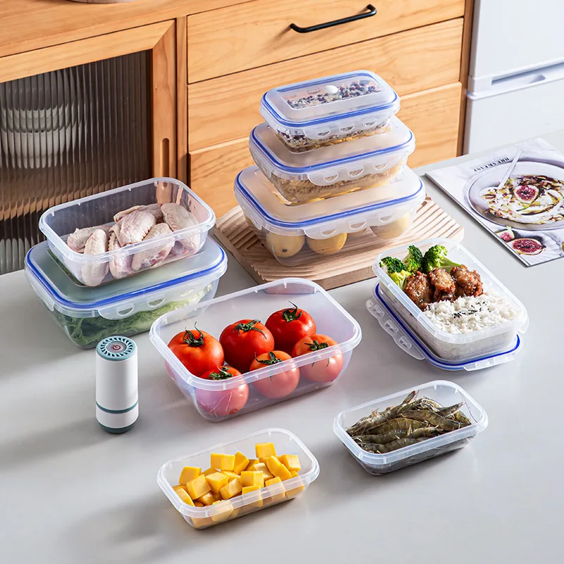 Kitchen Storage Container Large Capacity Vacuum Sealed Food Storage Box with Electric Pump - Microwaveable and Dishwasher Safe