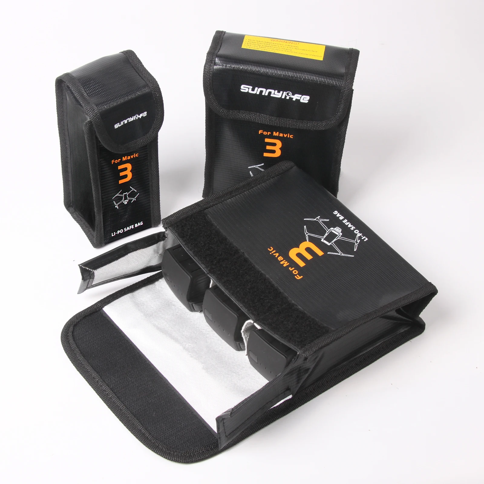 Sunnylife Lipo Battery Safe Bag Fireproof Safety Charging Storage Bag Compatible with For DJI Mavic 3/3 Pro / 3 Classic RC Drone