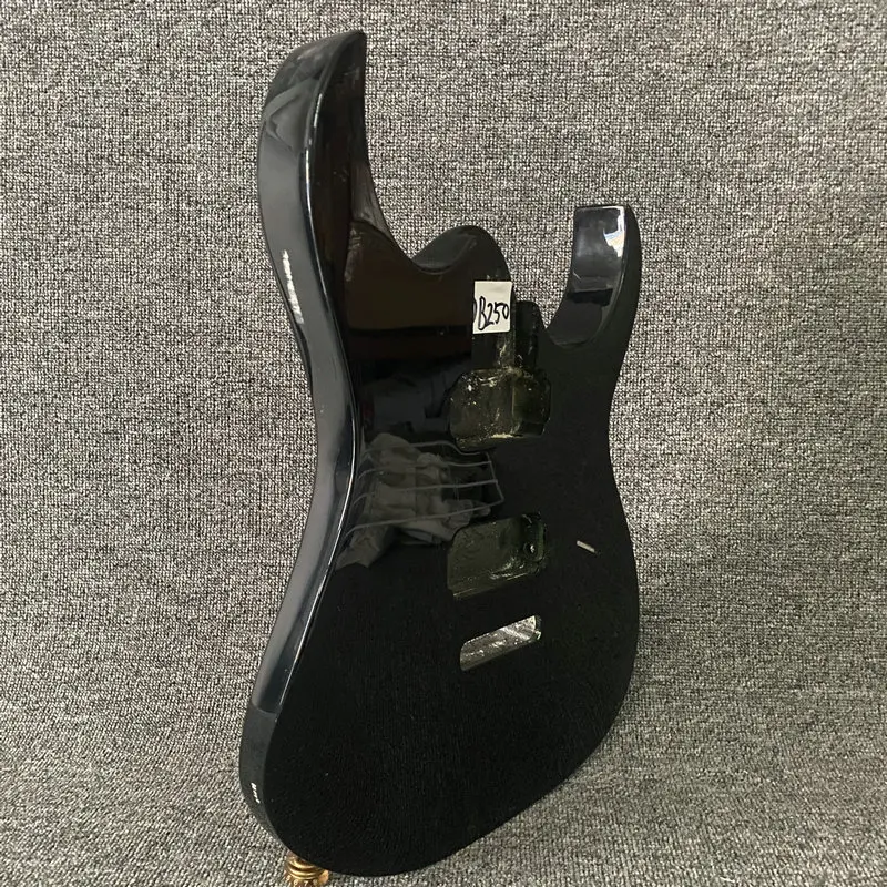 DB250 Black Color Electric Guitar Body Solid Wood Active HH Pickups Tremolo Style DIY Guitar PARTS with Damages Replace