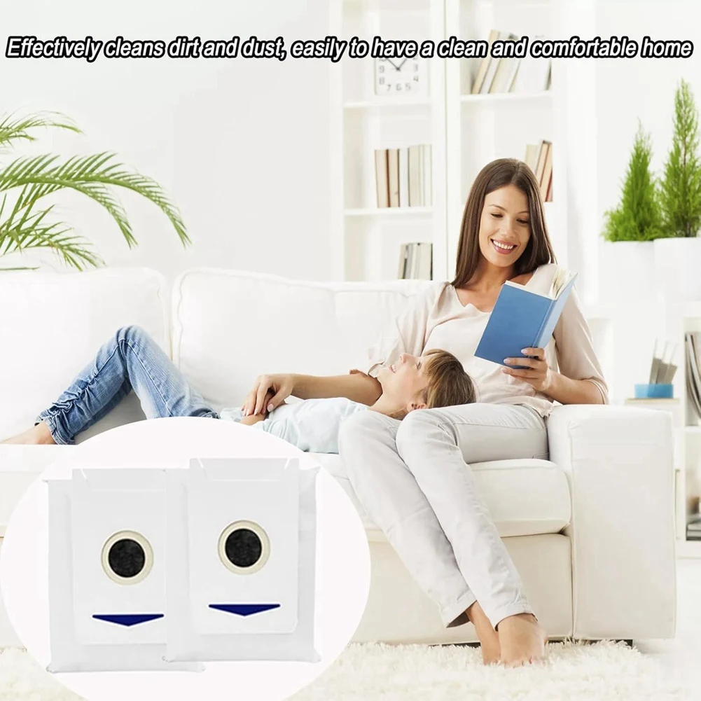 N18R 10PCS Dust Bags For Ecovacs T30 PRO Omni, Replacement Parts Dust Bags For T30 Pro Vacuum Cleaner Accessories