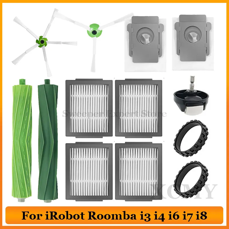 

For iRobot Roomba i3 i4 i6 i7 i8 E5 E6 E7 j7 Vacuum Cleaner Parts Dust Bag Main Side Brush Hepa Filter High Quality Accessories