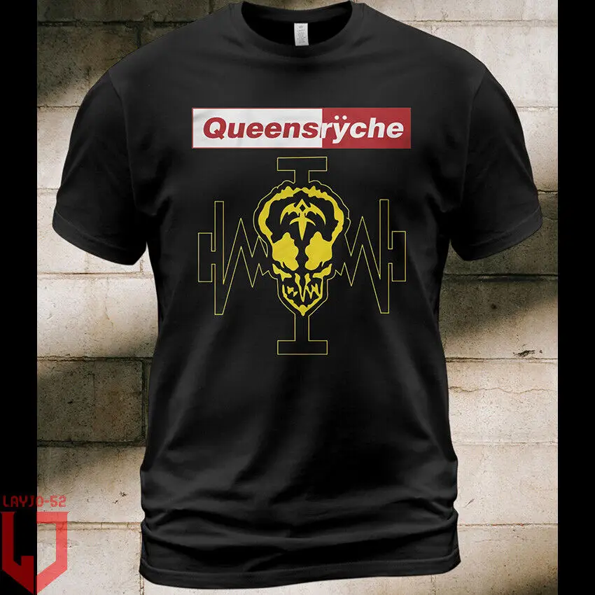 Футболка Queensryche из хлопка с длинными рукавами, с изображением персонажа из альбома «Управление мышлением о правоведении» Майкла вилтона в стиле ретро