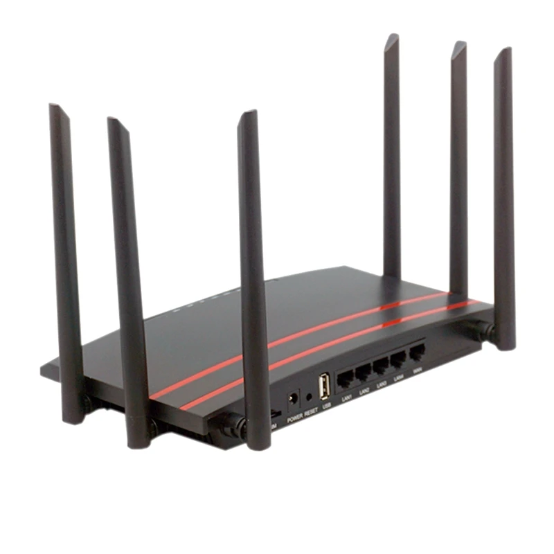 HFES 1200M Wireless Router Gigabit 4G Wifi Router Dual Band 2.4&5.8GHZ 1 WAN+4 LAN Port For Home Office