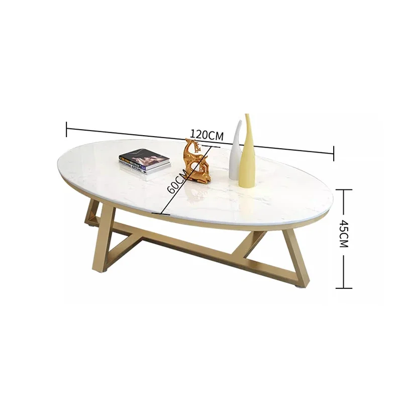 Rectangular Oval Side Coffee Table Decorative Low Rustic Black Glass Minimalist Storage Coffee Table Muebles Hogar Bar Furniture