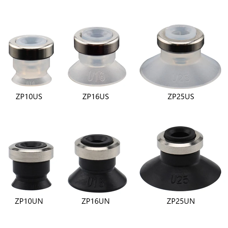 

10pcs/lot Parallel U-Series Vacuum Suction Cup with Grommet ZP10US ZP13UN ZP16US ZP20UN ZP32US