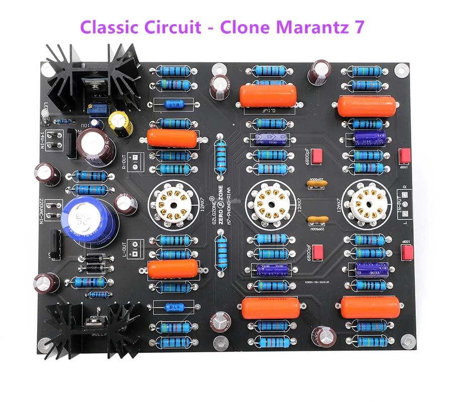 

ZEROZONE Classic Circuit - Clone Marantz 7 (M7) Hifi MM Tube Phono Amplifier Finished Product