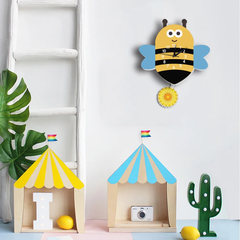 

Cartoon Wall Clock Silent PVC Foam Board Children Room Decor Travel Hanging Clock Modern Nordic Bedroom Living Study Office