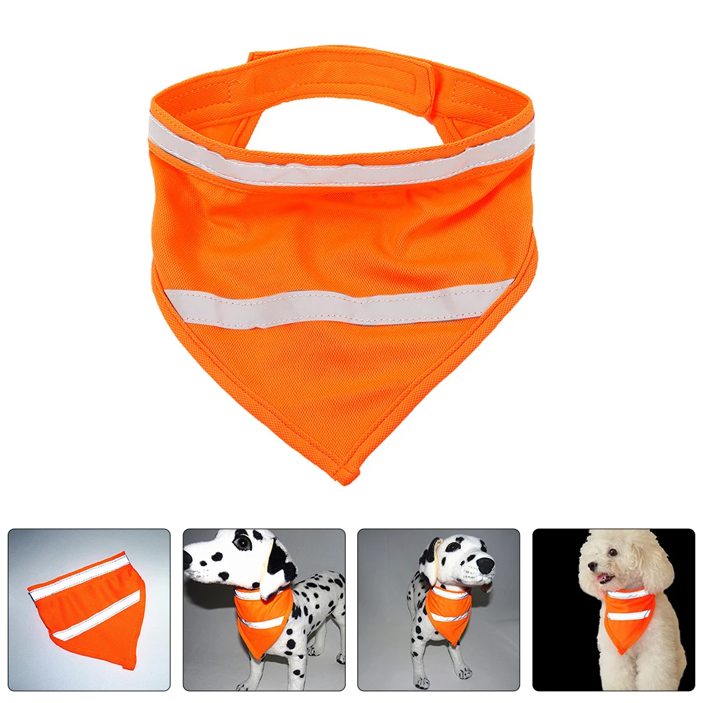 

Night Light Pet Bandana Reflective Dog Scarf Comfortable Outdoor Safety Gear Dog Bib Pet Reflective Bandana Puppy Scarf