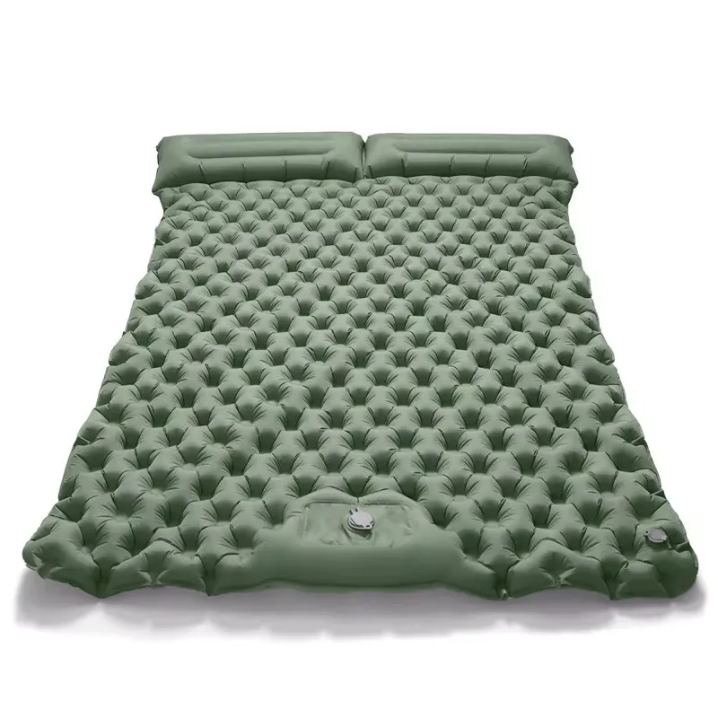 Lightweight Inflatable Camping Pad, Foldable Double Mattress for Outdoor Adventures and Vehicle Trips