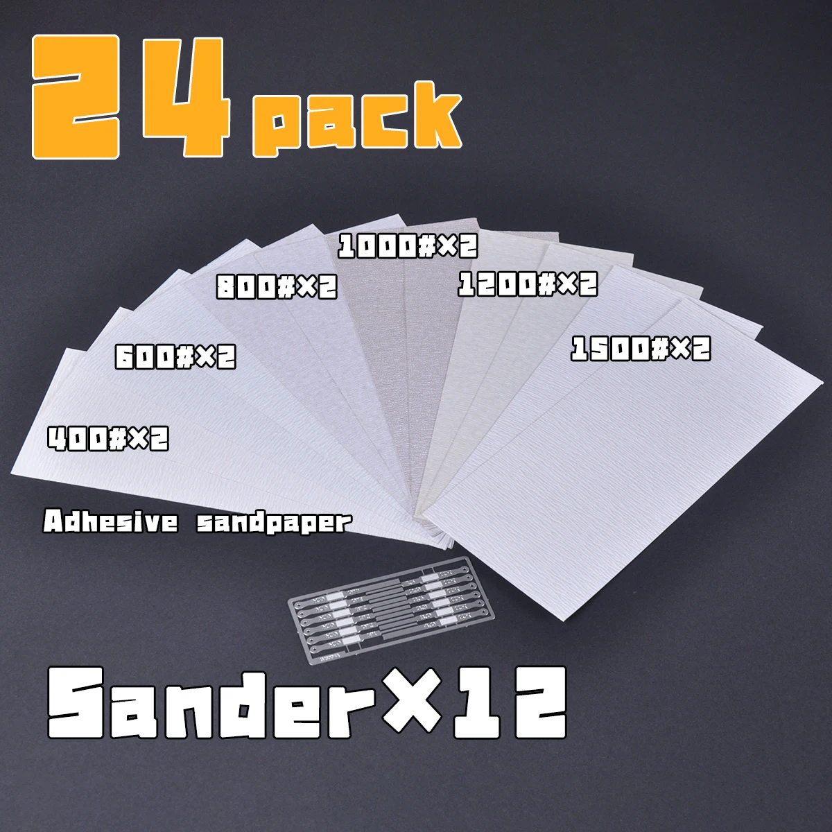 Edelstahl-Modellbausatz Werkzeuge für die Montage Polierer Schleifer Schleifbrett Polierwerkzeuge & Schleifpapier-Set – Detail 1