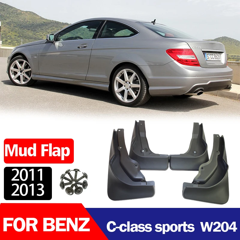 

Для Mercedes Benz C class W204 спортивные брызговики на крыло брызговики автомобильные аксессуары 4 шт. 2011 2012 2013 2014