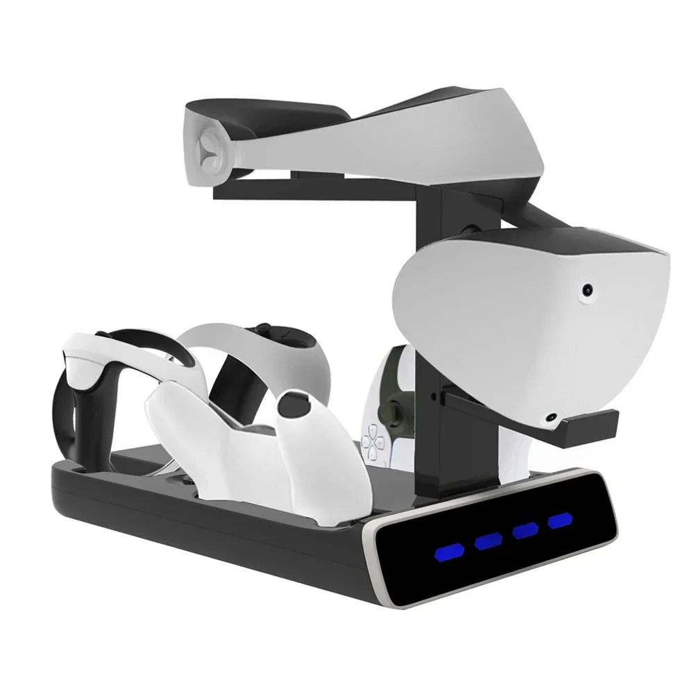 Charging Station With LED Light For PS VR2 Accessories VR Display Stand Fast Dual Charging For Sony VR 2  Charging Dock Holder