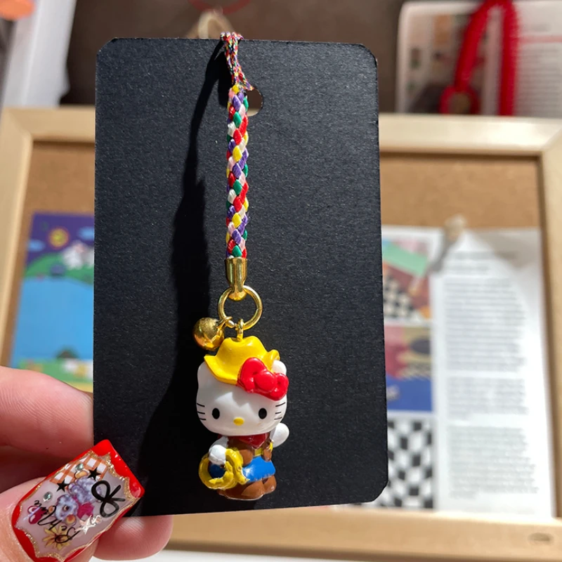 Hello Kitty Personality Creative Originality Multipurpose Girls Gift Hang Bag Ornament Anime Figure Mobile Phone Case Pendant