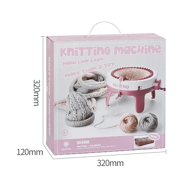 22/40 Needles Knitting Machine Versatile Hand Crocheting Machine Kit DIY Woven Scarf Sweater Hat Socks Craft Loom for Adult Kids