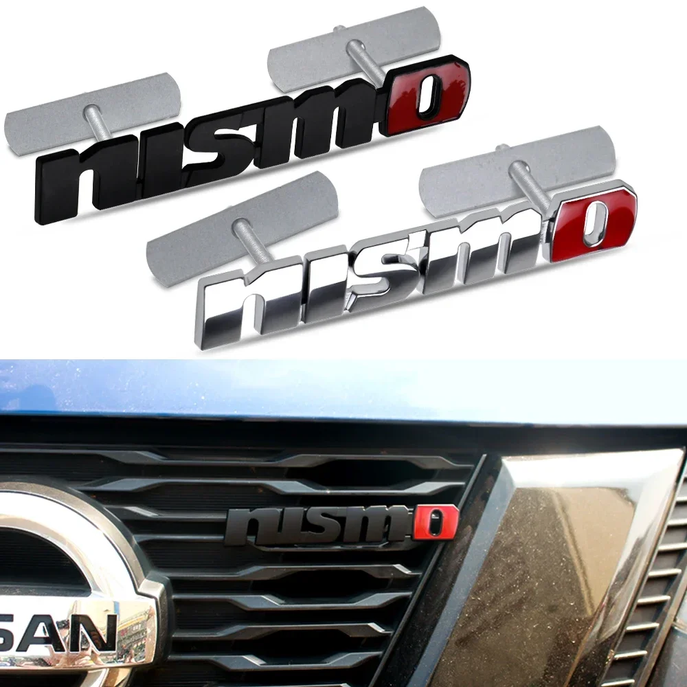 Car Front Grille Badge Body Trunk Decoration Sticker Auto SLINE Emblem Accessories For Nissan Nismo Tiida Teana GTR Juke Qashqai