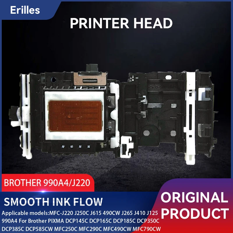 Printer Head 990A4 J220 for Brother J250C J615 490CW J265 J410 J125 LK3211001 495C 790C 795C J410 J125 J220 145C 165C Printhead