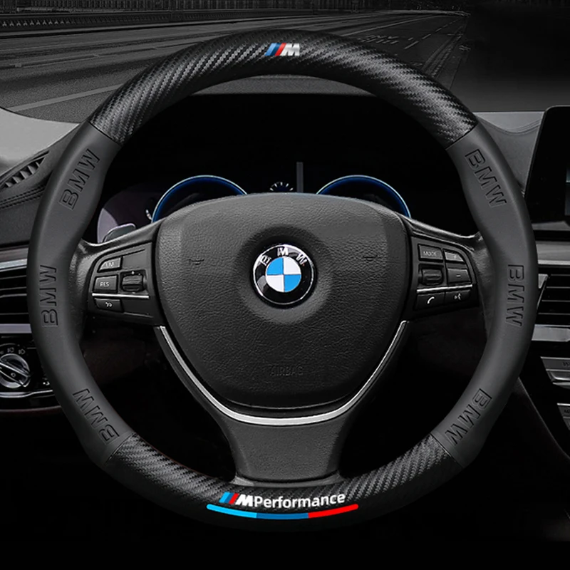 

Car Steering Wheel Cover For BMW M Performance 3 5 4 Series X3 X5 X1 X7 X6 F30 E60 F34 E90 G20 F20 F21 F22 F07 F10 F11 F48 G30