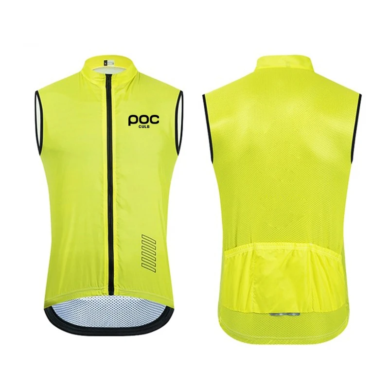 CULB-traje de ciclismo de carretera POC, camiseta sin mangas con carga impermeable, chaleco de colores, ligera, a prueba de viento, novedad de 2024