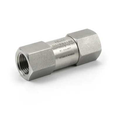 

Parker TypeHikelok Manufacturer Stainless Steel Check Valve All-welded Body Fuel Check Valve 1/4in.NPT BSPP BSPT Check Valve