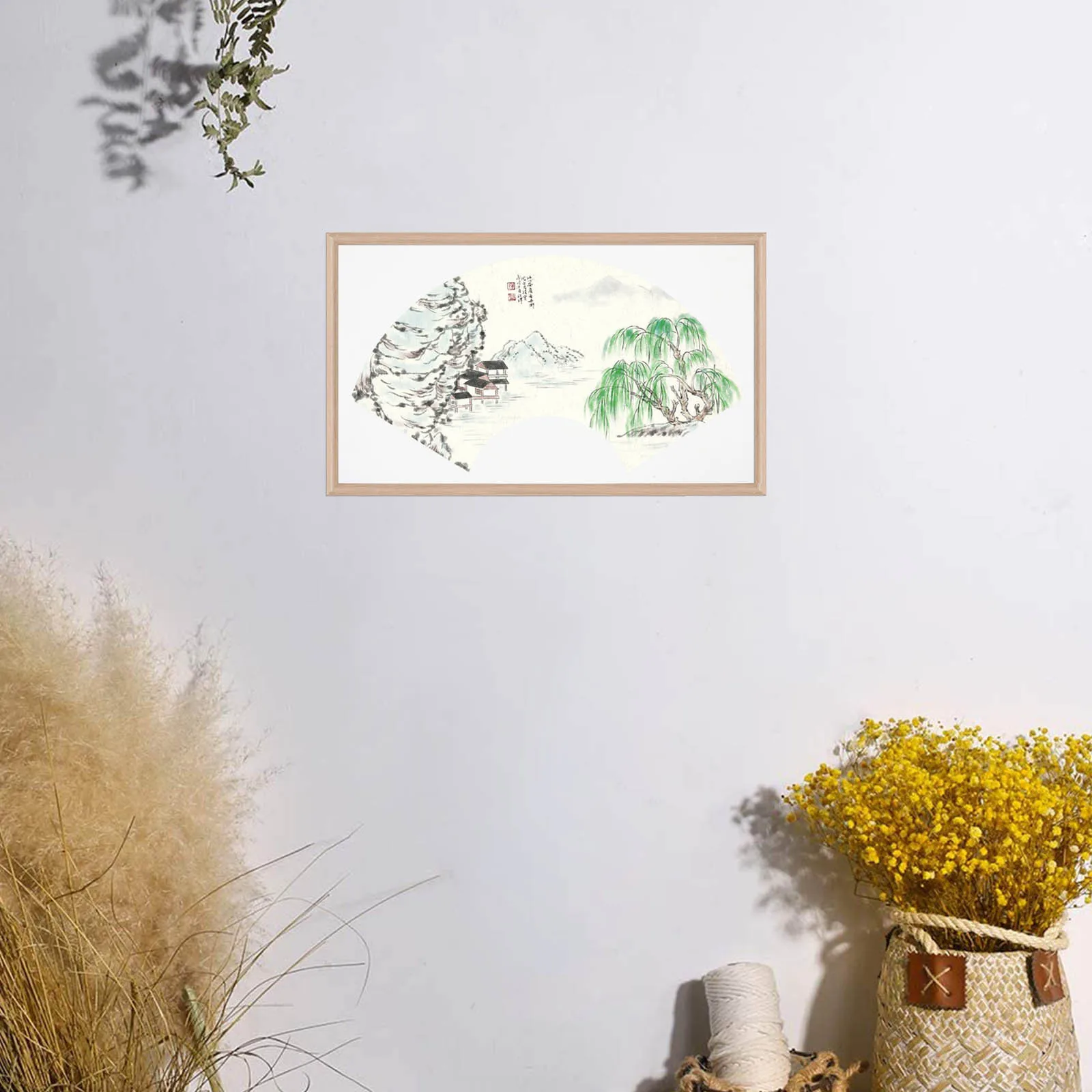 10Pcs 30x50cm Fan Shaped Chinese Calligraphy Paper Xuan Rice Paper Sheets for Painting Drawing Writing Art Creation