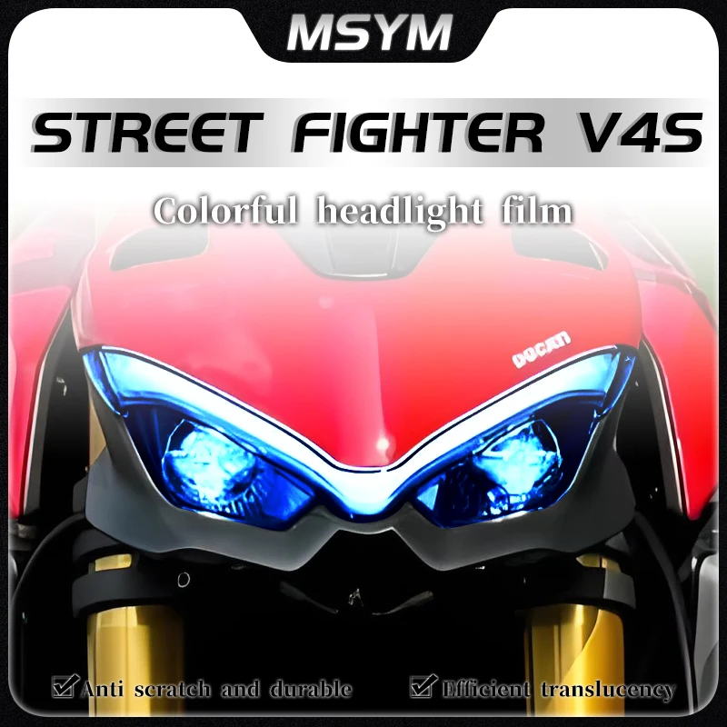 For Ducati STREET FIGHTER V4S Headlight instrument panel taillight waterproof transparent sticker film modification accessories
