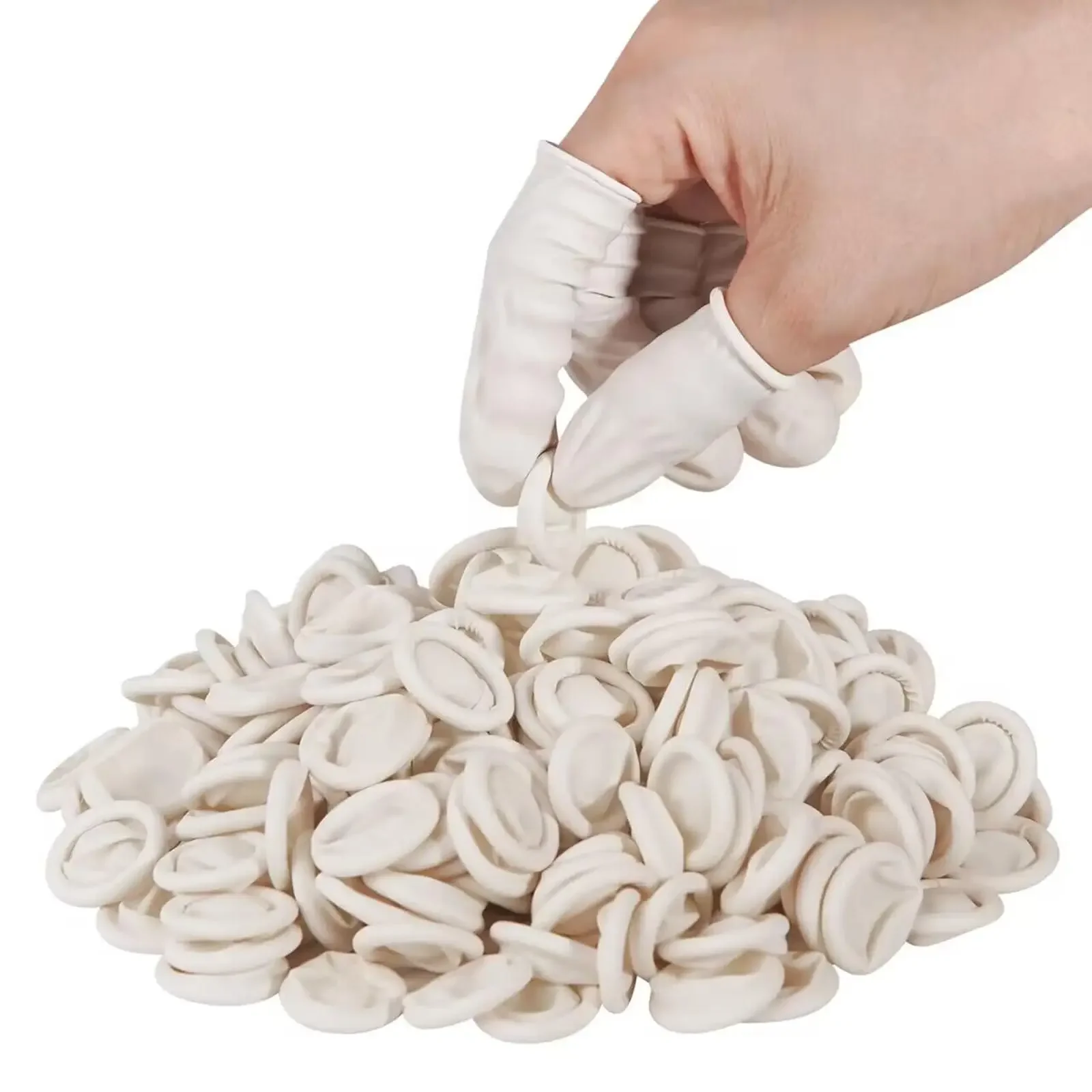 Einweg-Latex-Fingerschutzhüllen Uhrenreparatur-Werkzeug Rutschfest Antistatisch für Uhrmacher-Set Gummi-Fingerlinge – Detail 1