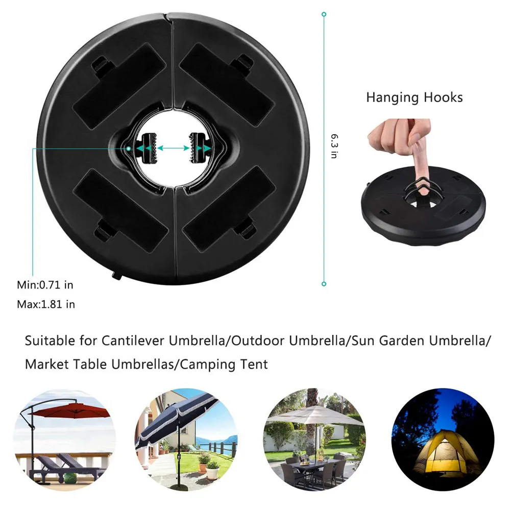 Patio Umbrella Pole Lights 3 Lighting Modes Cordless 24 Led For Garden Backyard Outdoor Party Camping, Picnic, Tents,BBQ
