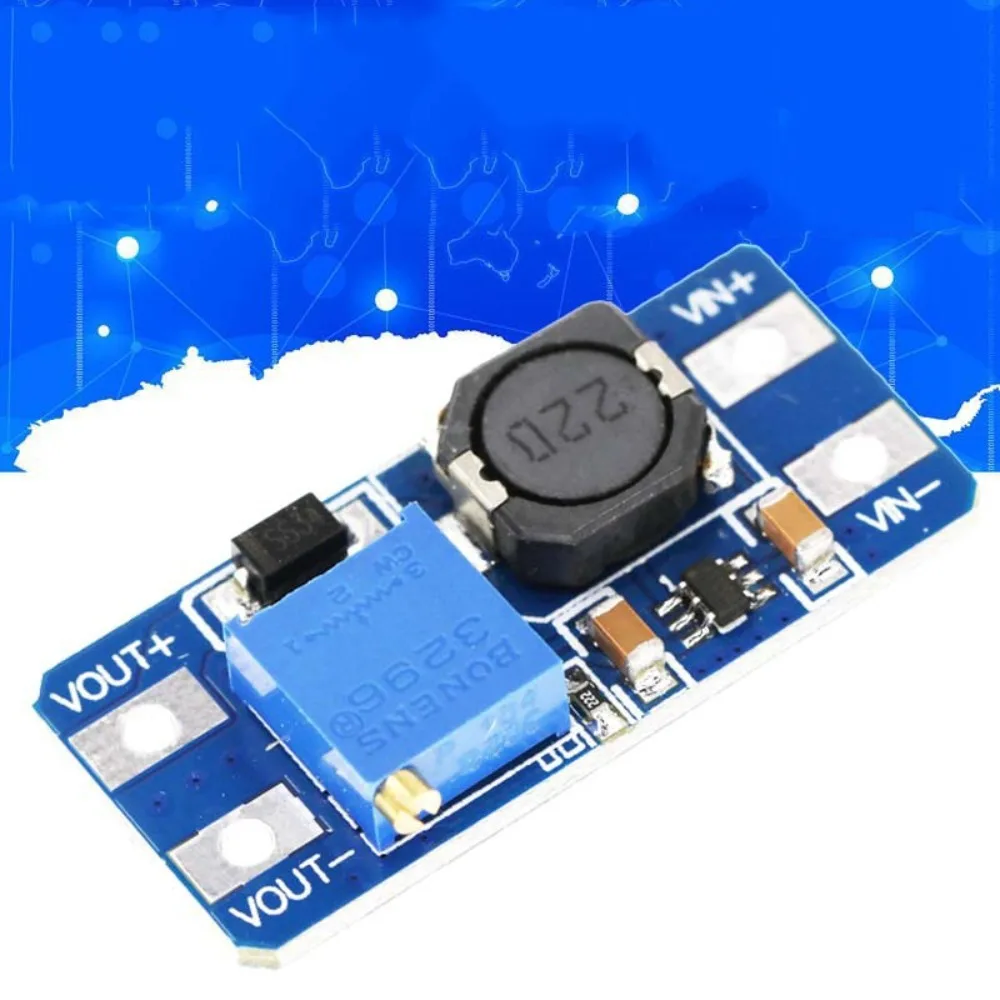 Power Supply Step-Up Board 2A Step Up Converter Module Step Up Converter MT3608 Power Converter Booster Power Supply Module