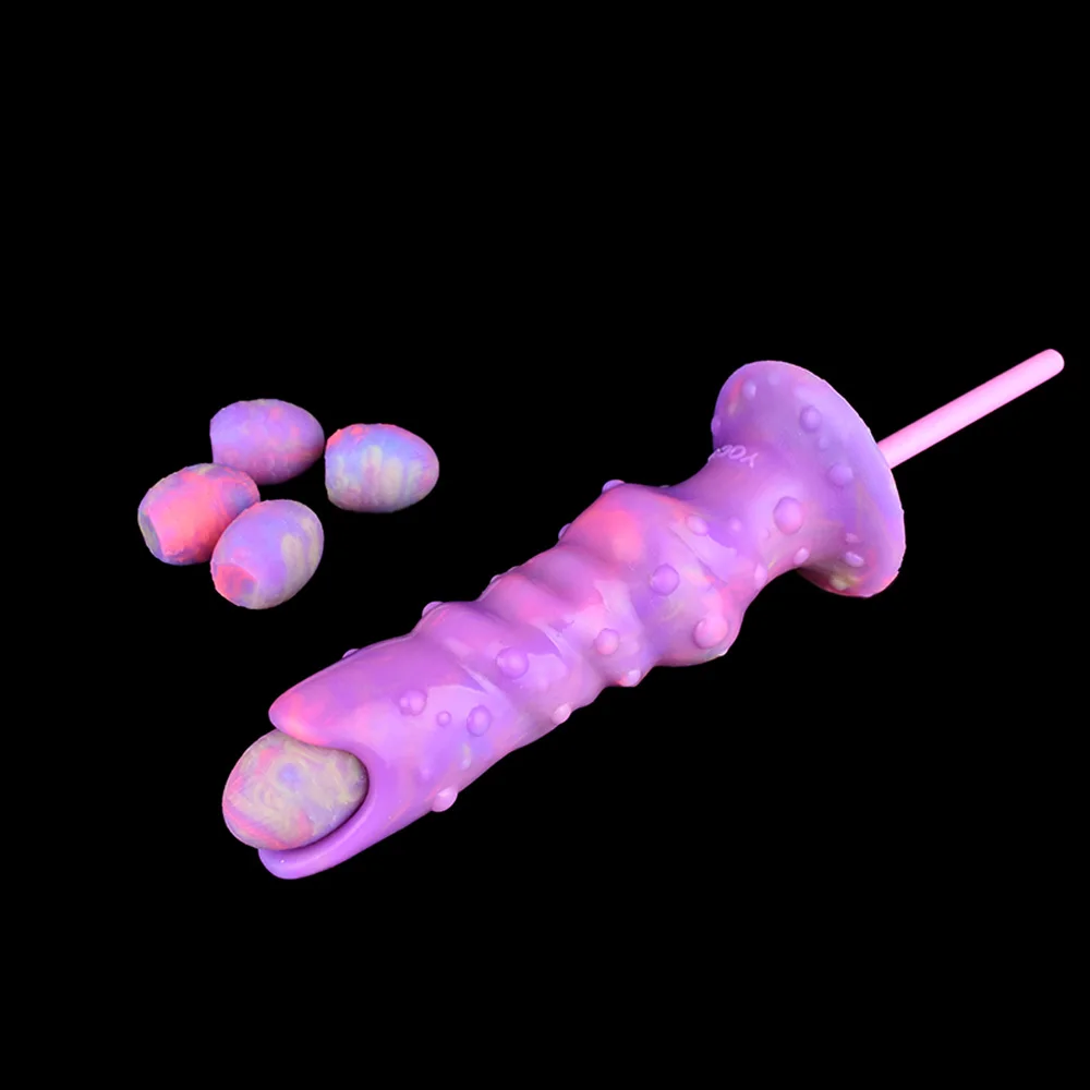 FAAK Fantasy Knot Ovipositor Anal Sex Toys Luminous Dildos Butt Plug Silicone Vaginal Stimulate Glow in Dark Female Masturbators