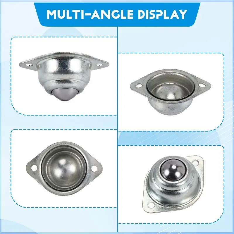 AS63-12 Pieces CY-15A Ball Transfers Universal Rotation Ball Conveyor Wheel Caster Roller 5/8 Inch Ball Bearings
