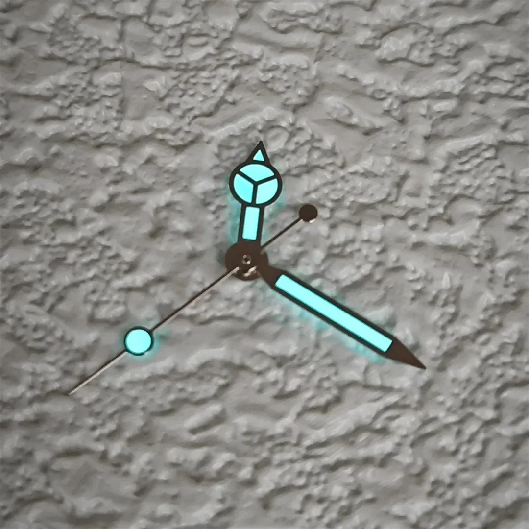 NH35 الفضة الغواصة الأيدي C3 أو BGW9 التجويف مؤشر مرسيدس غواص الأيدي لساعات سايكو استبدال جزء Nh35 BGW9 الأيدي