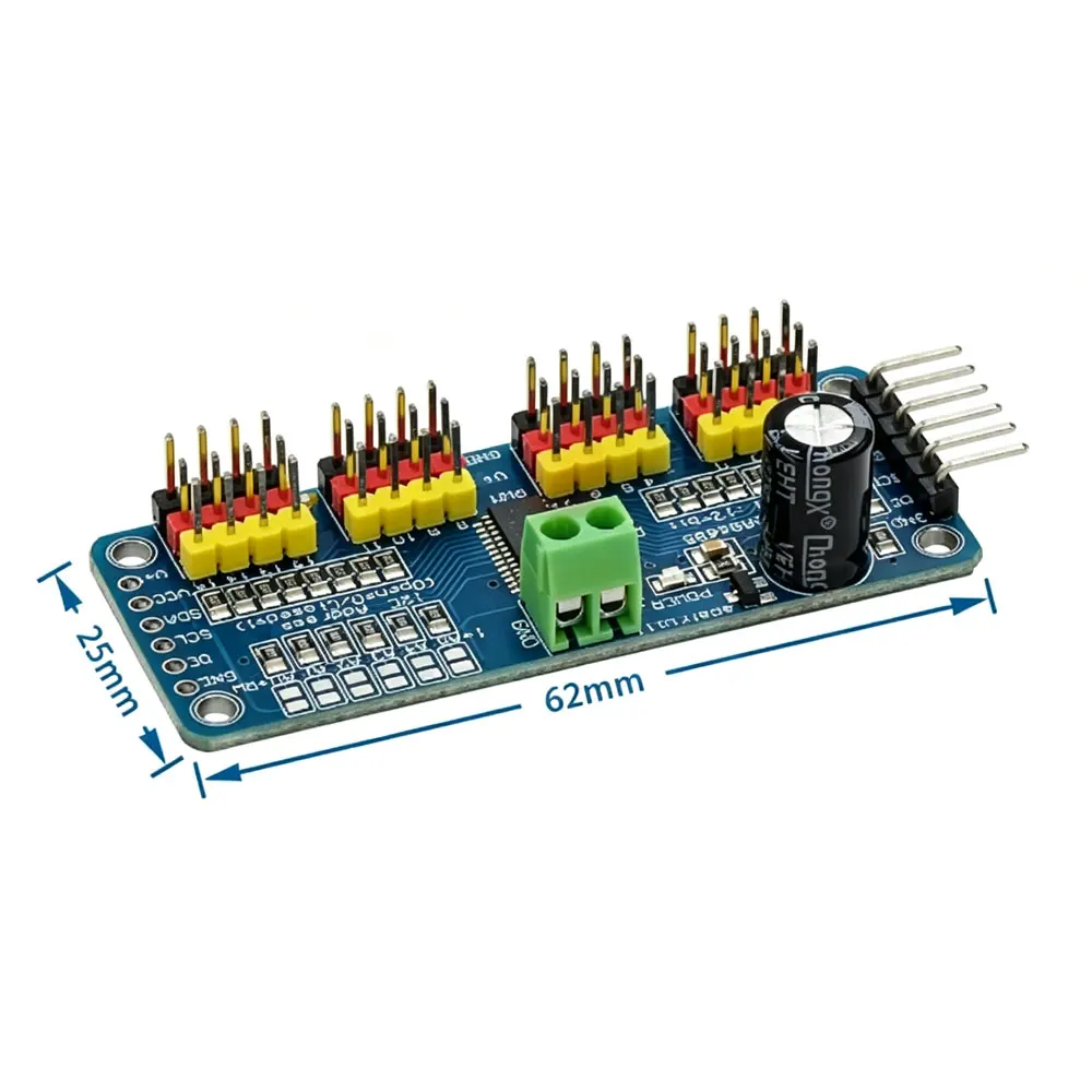 1pcs PCA9685PW 16 Channel 12-Bit PWM Servo Shield Driver I2C Interface PCA9685 Module