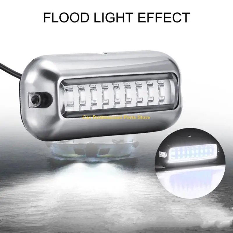 R53D ل 10-30V قارب البحرية Transom LED LED STERN 27 LEDS مقاوم للماء Marine Ligh